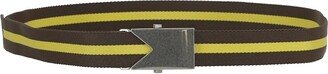 Striped Slide Buckle Belt