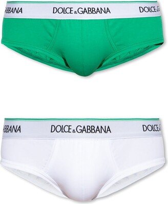 Logo Waistband Two-Pack Of Jersey Briefs