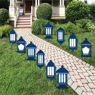 Big Dot Of Happiness Ramadan - Lantern Lawn Decor - Outdoor Eid Mubarak Yard Decor - 10 Piece