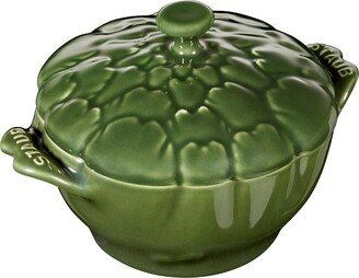 Ceramic 16-oz Petite Artichoke Cocotte - Basil