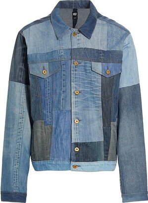 Patchwork Denim Trucker Jacket