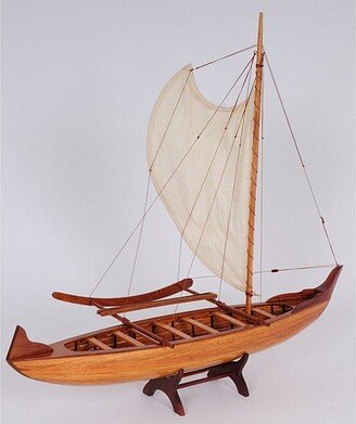 OMH Handcrafted Hawaiian Canoe Model