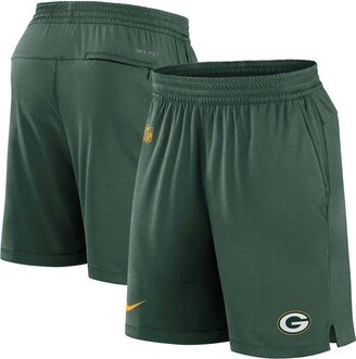 Men's Green Green Bay Packers Sideline Performance Shorts