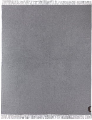 Grey & White Double-Face Silk Blanket