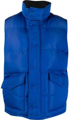 Logo-Print Puffer Gilet