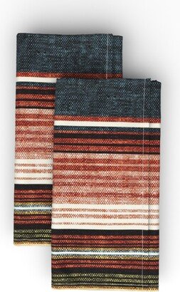 Cloth Napkins: Serapte Southwest Stripes - Multi Cloth Napkin, Longleaf Sateen Grand, Multicolor