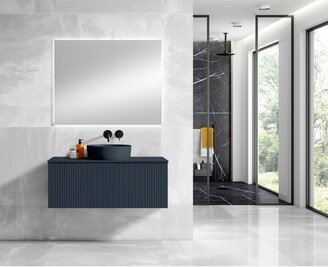 Lucena Bath 40 Bari Vanity With Matching Top and Vessel Sink