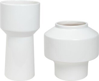 18049 Illumina Ceramic Vases - Set of 2