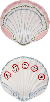 Laetitia Rouget Set-Of-Two, Amour Shell Tapas Dishes / Soap Dishes