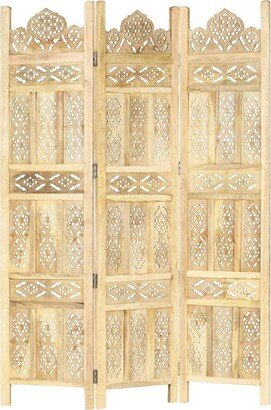 Hand carved 3-Panel Room Divider 47.2