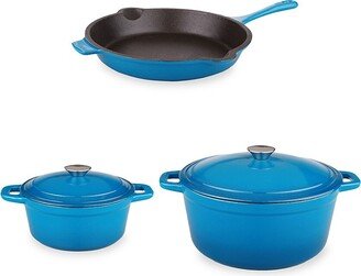 Neo 5-Piece Cast Iron & Fry Pan Set