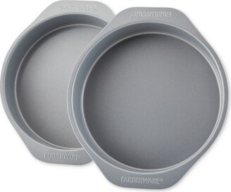 GoldenBake Bakeware Nonstick Round Cake Pan Set, 2-Piece, Gray