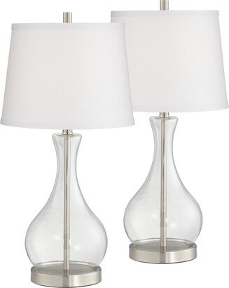 Glass Vase Table Lamp - Set of 2