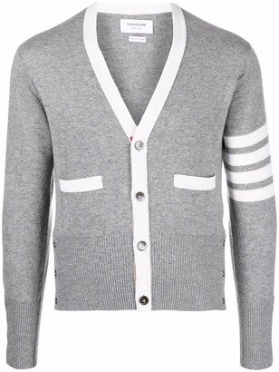 4-Bar stripe knit cardigan