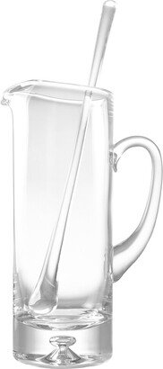 Glass Pitcher With Handle/Stirrer