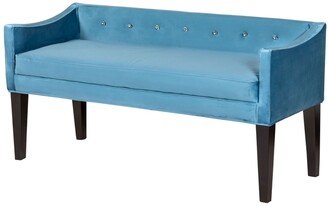 Juliette Crystal Tufted Upholstered Bench