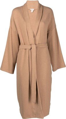 Knitted Tied-Waist Robe