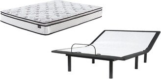 10 Inch Bonnell PT Black/White 2-Piece Mattress Package