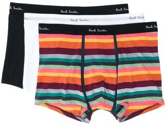 Plain And Stripe Boxer 3 Pack