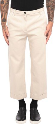 Cropped Pants Beige-AD