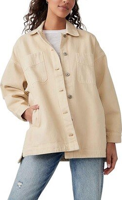 Madison City Twill Jacket (Warm Camel) Women's Clothing