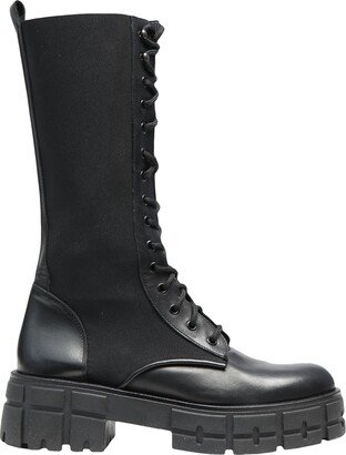 Leather-nylon Combat Boots Boot Black