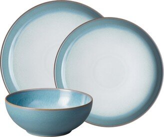 Azure Haze Coupe 12 Piece Dinnerware Set