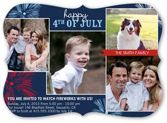 Everyday Party Invitations: Bring Fourth Memories Summer Invitation, Blue, Matte, Signature Smooth Cardstock, Bracket
