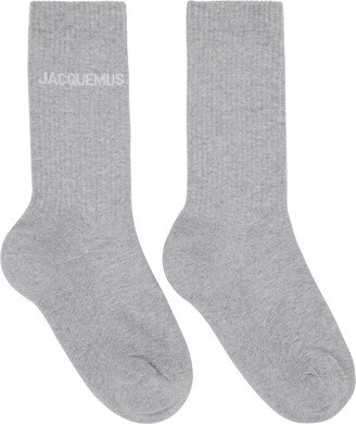 Gray Le Raphia 'Les Chaussettes Jacquemus' Socks-AA