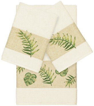 Zoe 3-Piece Embellished Towel - Cream