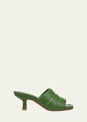 Ceil Leather Slide Heel Sandals