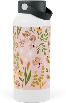 Photo Water Bottles: Autumn Meadow Stainless Steel Wide Mouth Water Bottle, 30Oz, Wide Mouth, Pink