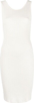 Ria ribbed-knit jersey dress