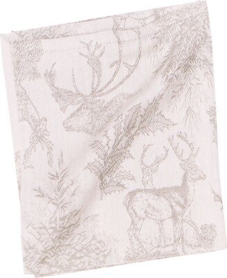 C F Home Jacquard Stag Clay Napkin, Set of 6