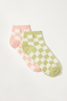 Checkered Ped Sock 2 Pk