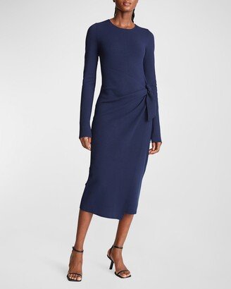 Anok Wrap-Front Midi Dress