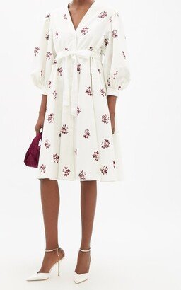 Marci Floral-print Cotton-blend Midi Dress