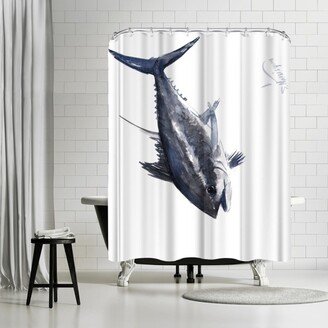 71 x 74 Shower Curtain, Tuna Fish 2 by Suren Nersisyan