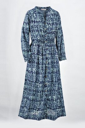 Women's Indigo Fields Dress - Navy Multi - XS