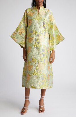 Metallic Floral Caftan-AA