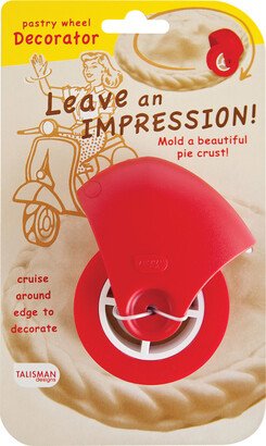 Pastry Wheel Pie Crust Decorator, Red