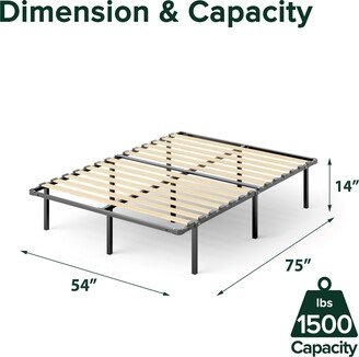 Priage by Black Metal and Wood SmartBase® Euro Slats Mattress Foundation-AB