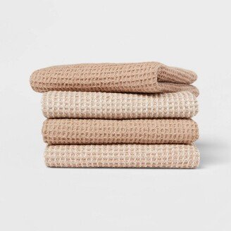 4pk Cotton Waffle Dishcloths