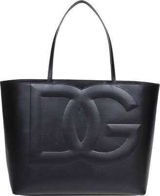 Logo Embossed Medium Shopper Bag