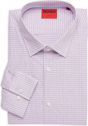 Koey Slim Fit Plaid Dress Shirt-AA