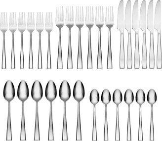 Cali Mirror 30-Piece Flatware Set, Service for 6