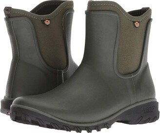 Sauvie Solid Slip-On Boot (Sage) Women's Rain Boots