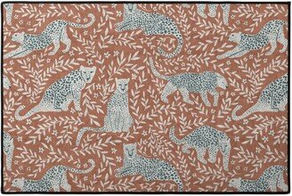 Door Mats: Jungle Cat - Redwood Door Mat, Brown