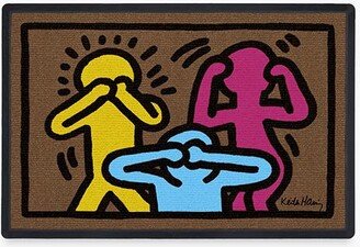 Keith Haring No Evil Multicolor Doormat