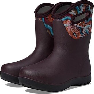 Neo - Classic Mid Glossy Abstract (Burgundy Multi) Women's Shoes